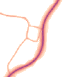 Daytime road noise heatmap for CV33 9DQ