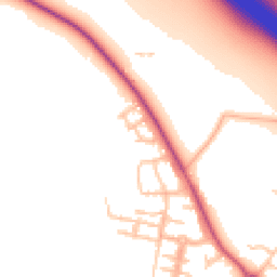 Daytime road noise heatmap for CV33 9FD