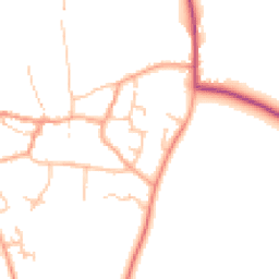 Daytime road noise heatmap for CV33 9JG