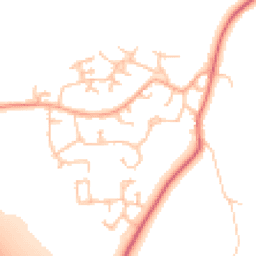Daytime road noise heatmap for CV33 9QT