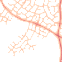 Daytime road noise heatmap for CV33 9SZ