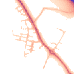 Daytime road noise heatmap for CV33 9TL