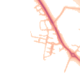 Daytime road noise heatmap for CV33 9TS