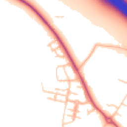 Daytime road noise heatmap for CV33 9TX
