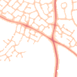 Daytime road noise heatmap for CV33 9WQ