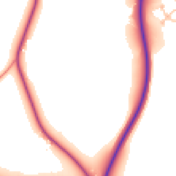 Daytime road noise heatmap for CV34 0AL