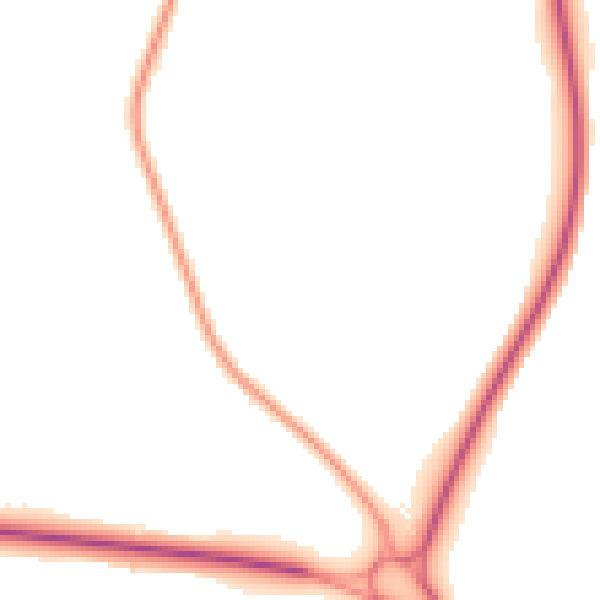 Night-time road noise heatmap for CV34 0AR