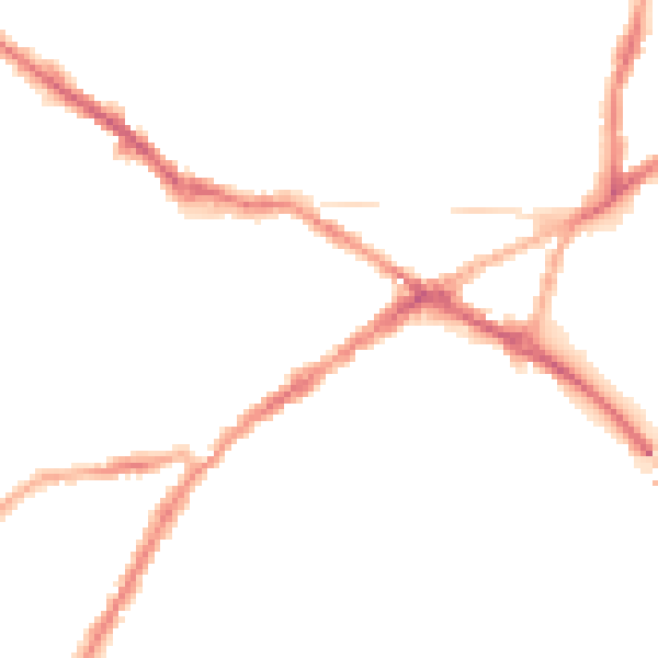 Night-time road noise heatmap for CV34 4AB