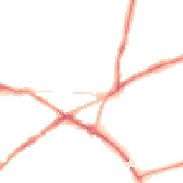 Night-time road noise heatmap for CV34 4AE