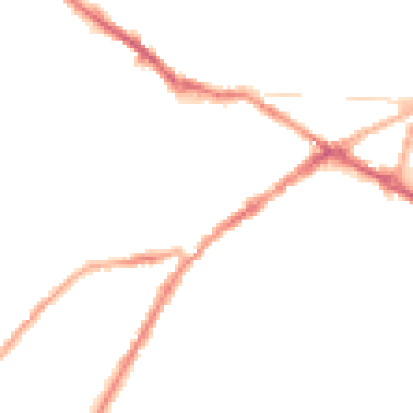 Night-time road noise heatmap for CV34 4BL