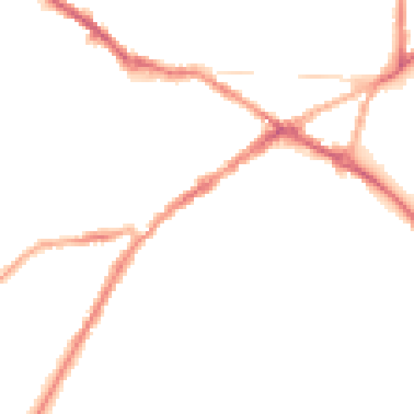 Night-time road noise heatmap for CV34 4BZ