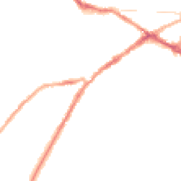 Night-time road noise heatmap for CV34 4DA