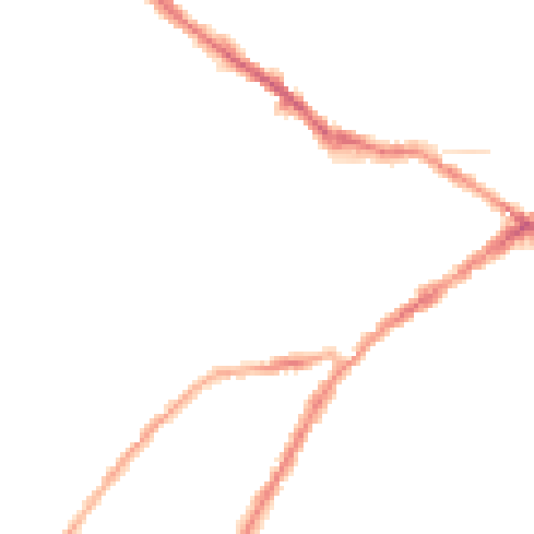 Night-time road noise heatmap for CV34 4DS