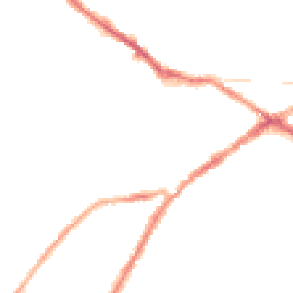 Night-time road noise heatmap for CV34 4DT