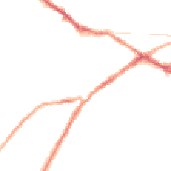 Night-time road noise heatmap for CV34 4EA