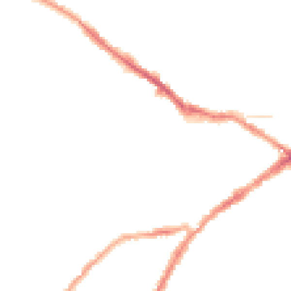 Night-time road noise heatmap for CV34 4ED