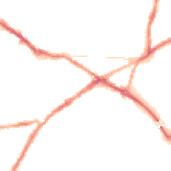 Night-time road noise heatmap for CV34 4EL