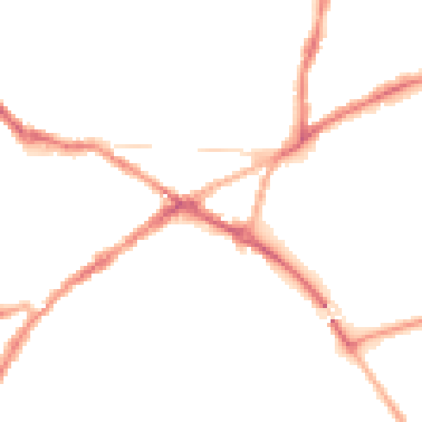 Night-time road noise heatmap for CV34 4EX