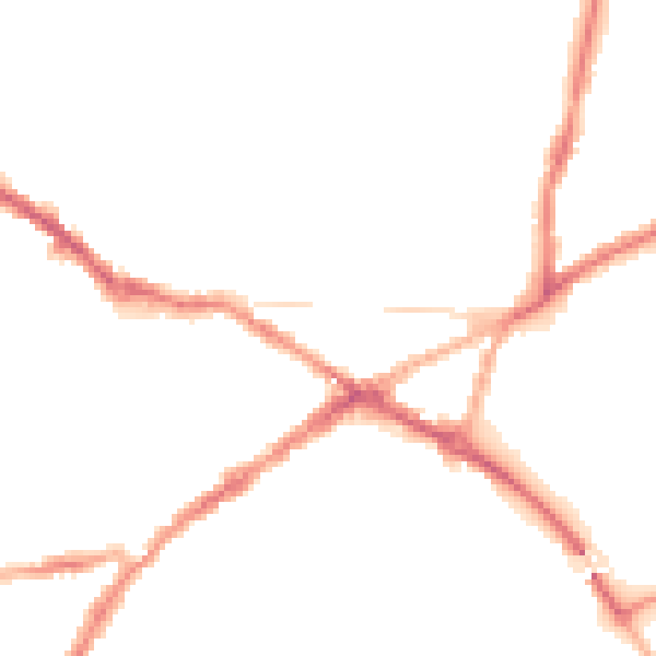 Night-time road noise heatmap for CV34 4HL