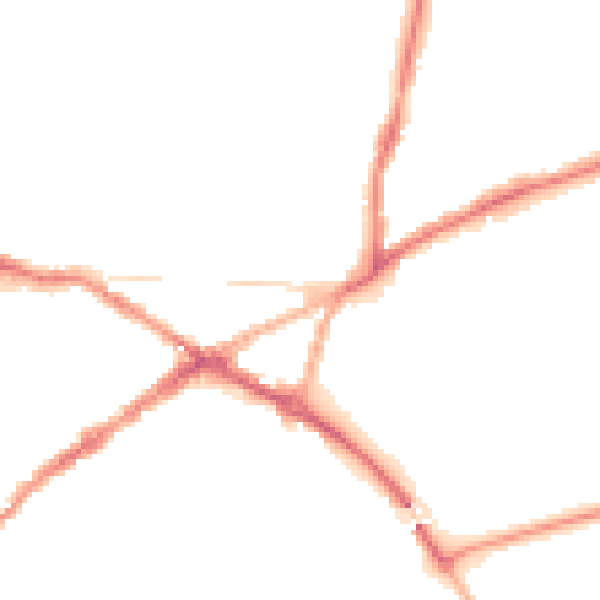 Night-time road noise heatmap for CV34 4JB