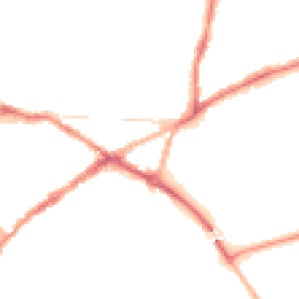 Night-time road noise heatmap for CV34 4JR