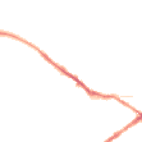Night-time road noise heatmap for CV34 4LF