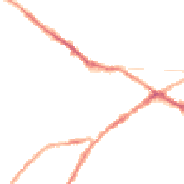 Night-time road noise heatmap for CV34 4SL