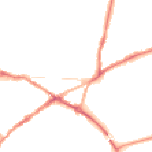 Night-time road noise heatmap for CV34 4UJ