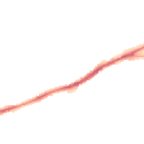Night-time road noise heatmap for CV34 5GW