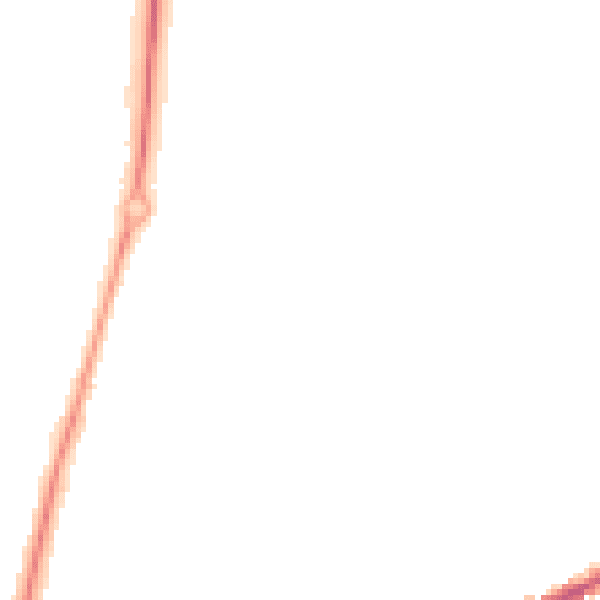 Night-time road noise heatmap for CV34 5SN