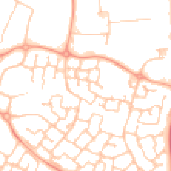 Daytime road noise heatmap for CV34 6FX