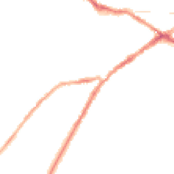 Night-time road noise heatmap for CV34 6HE