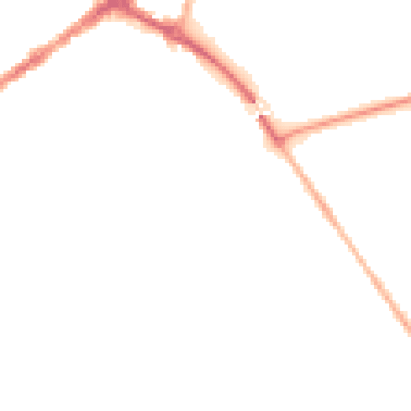Night-time road noise heatmap for CV34 6PE