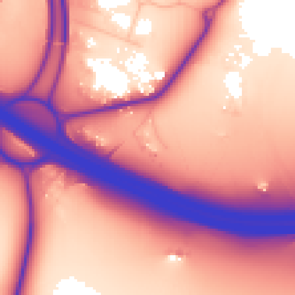 Daytime road noise heatmap for CV34 6RB