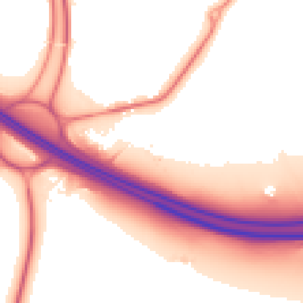 Night-time road noise heatmap for CV34 6RB