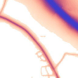 Daytime road noise heatmap for CV35 0AE