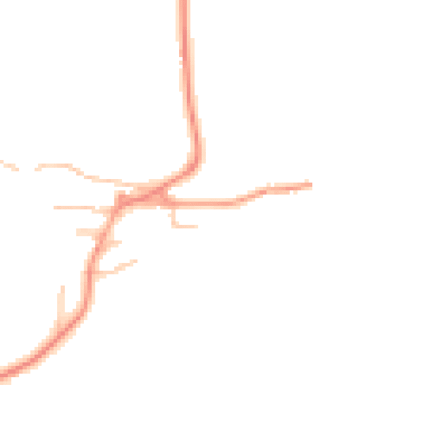 Daytime road noise heatmap for CV35 0AX