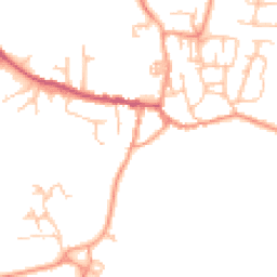 Daytime road noise heatmap for CV35 0DE