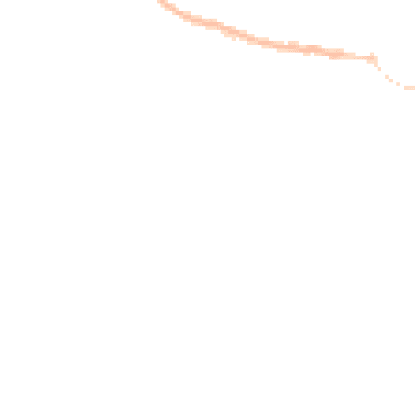 Night-time road noise heatmap for CV35 0DP