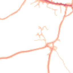 Daytime road noise heatmap for CV35 0DQ