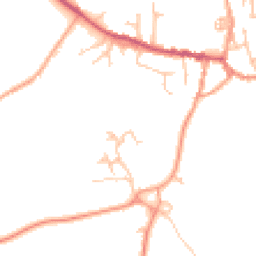 Daytime road noise heatmap for CV35 0DS
