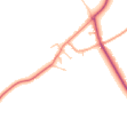 Daytime road noise heatmap for CV35 0EN