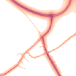 Daytime road noise heatmap for CV35 0ES