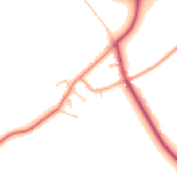 Daytime road noise heatmap for CV35 0ET