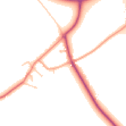 Daytime road noise heatmap for CV35 0EZ