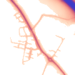 Daytime road noise heatmap for CV35 0FG