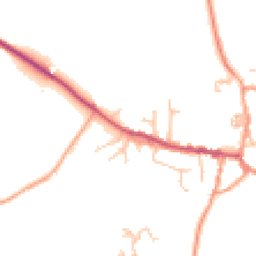 Daytime road noise heatmap for CV35 0JW