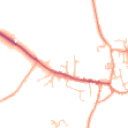 Daytime road noise heatmap for CV35 0LU