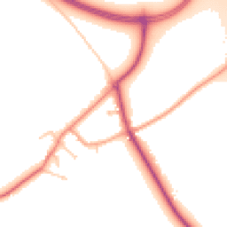 Daytime road noise heatmap for CV35 0NY