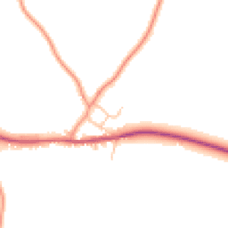 Daytime road noise heatmap for CV35 0PR